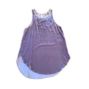 Wilfred Lilac Velvet Sleeveless Tank Top XS Rayon/Silk Blend
